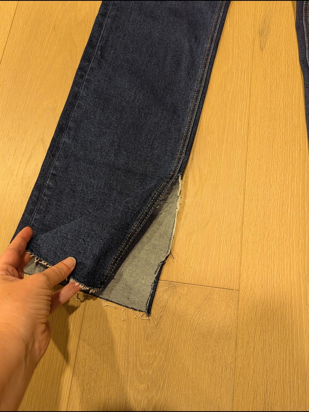 Dark Blue High-Rise Slim Bootcut - Picture 8 of 10